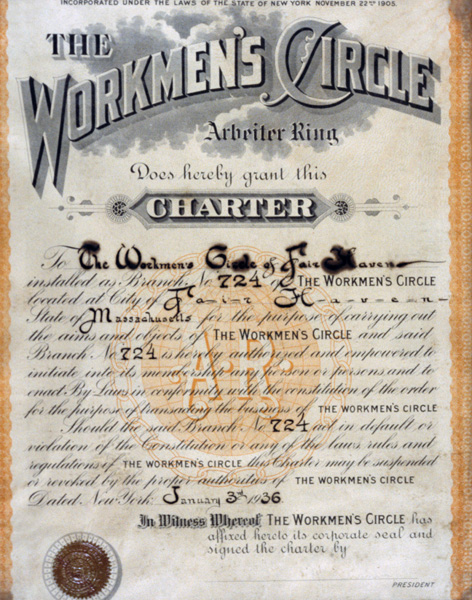 The Workmen's Circle charter
