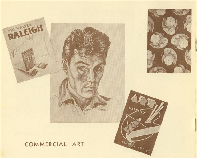 Student work in Commercial Art used in a catalog